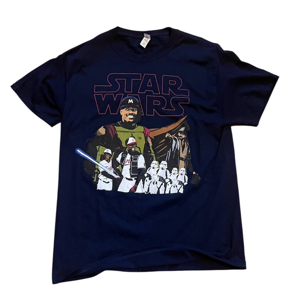 Minnesota Twins Star Wars T Shirt size Med Giveaway 2023 Navy